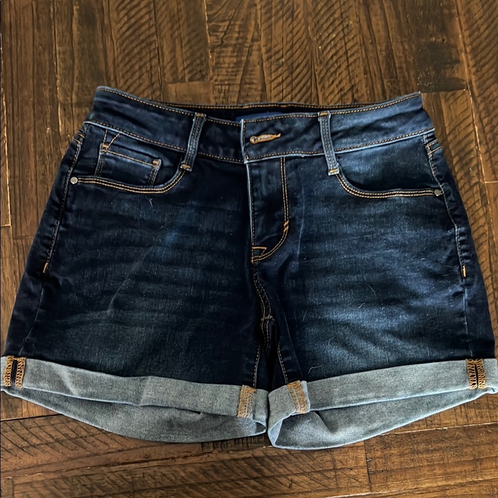 Apt. 9 Blue Jean Shorts with Rolled Cuffs